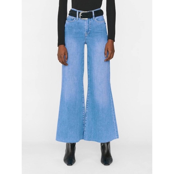 Frame Denim Denim - FRAME Le Palazzo Crop Jeans in Jonah